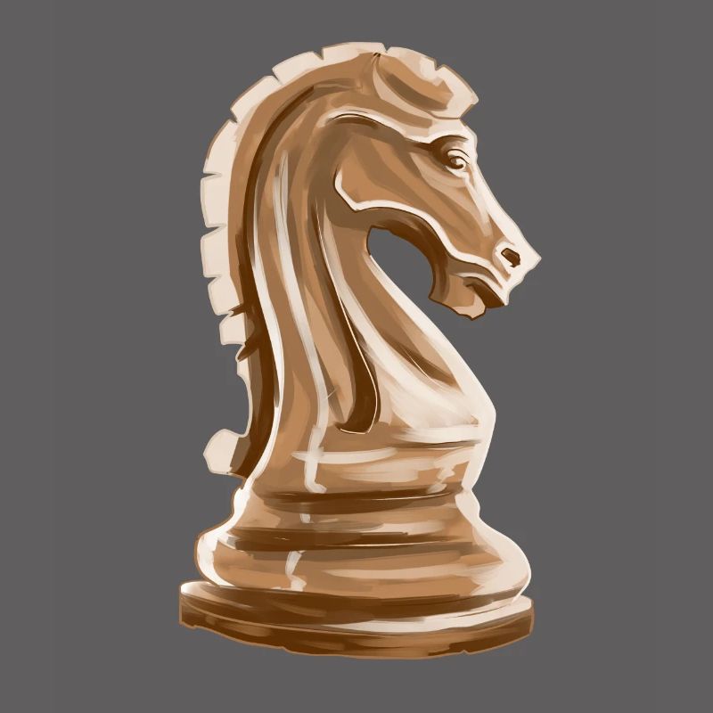 Pièce d'échecs cadeau d'échecs cheval Springer Runner