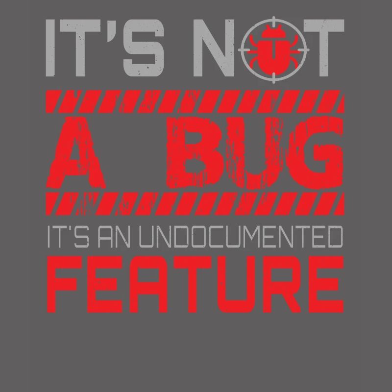 Programmation - Ce n'est pas un bug