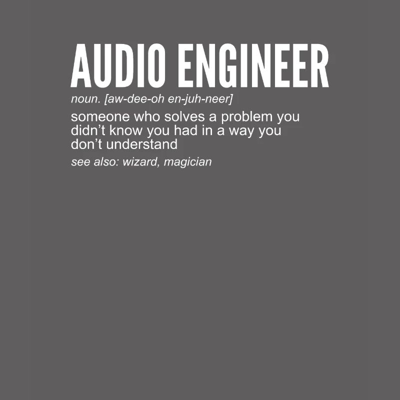 Audio Engineer Definition Techniciens de son
