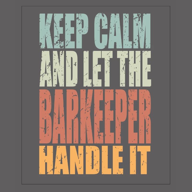 Keep Calm Bartender Saying Bartender Gift