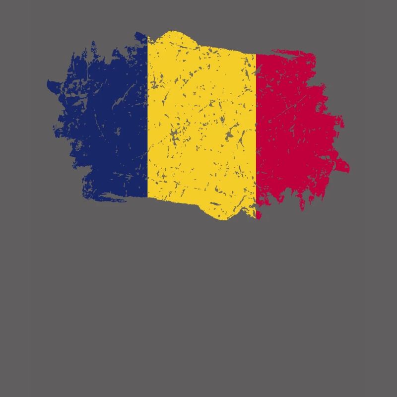 Drapeau du Tchad Grunge Drapeau du Tchad
