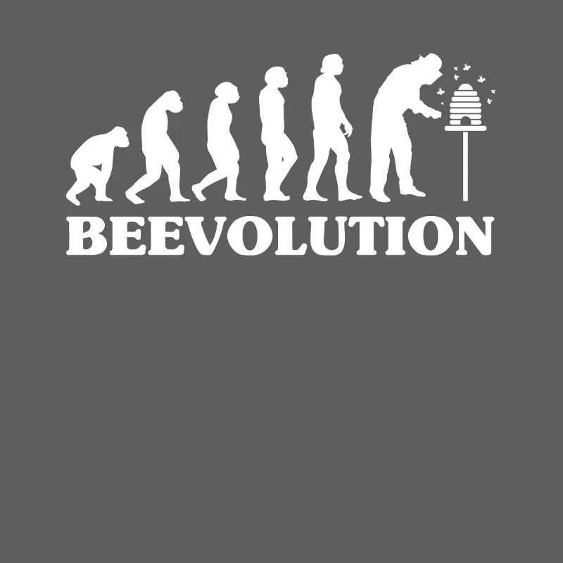 Beevolution Shirt Geschenk Imker Evolution