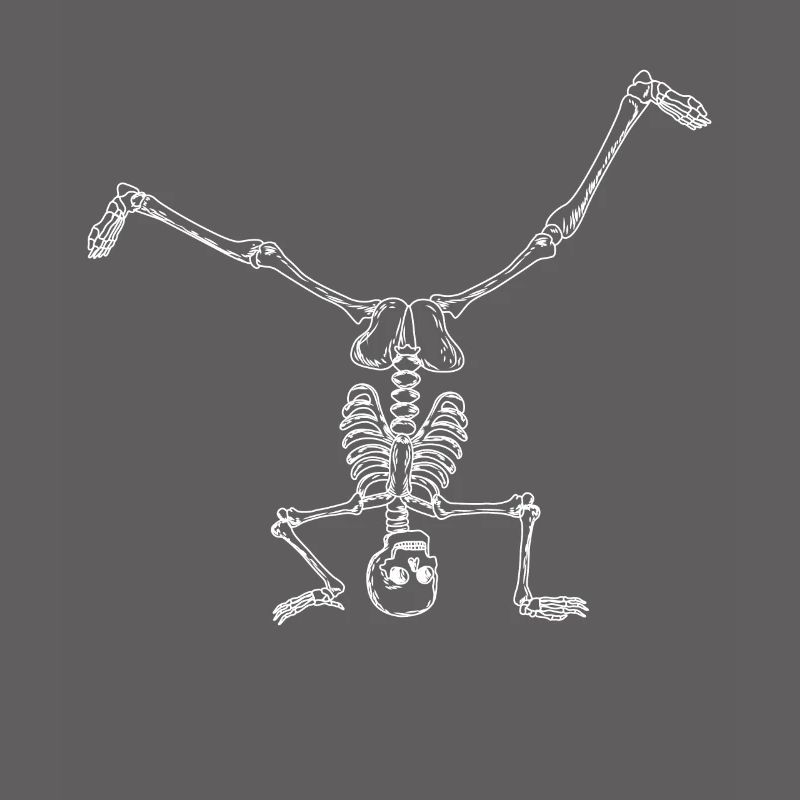 Breakdance Breakdancer Breakdancing Skelett