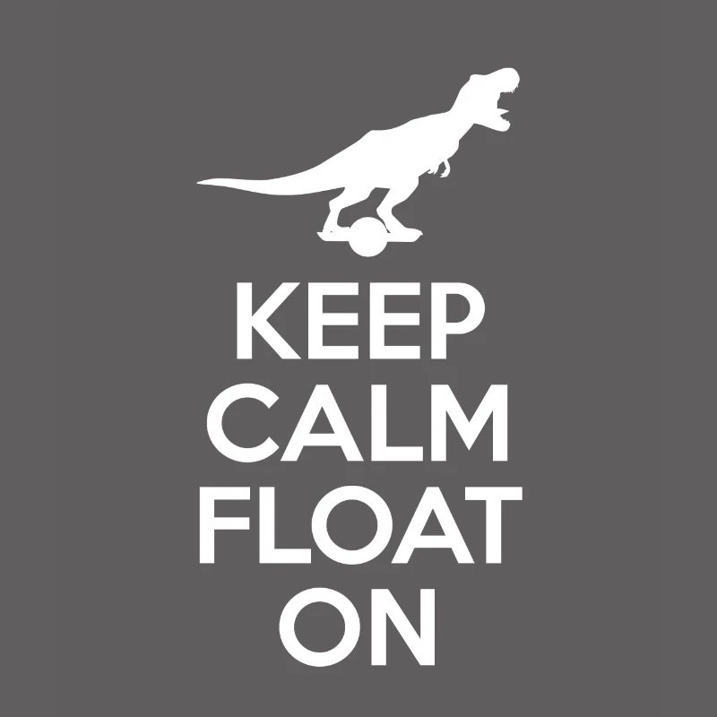 Keep Calm Float On Shirt Dinosaur