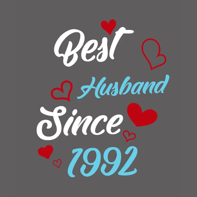 Bester Ehemann seit 1992 Hochzeit
