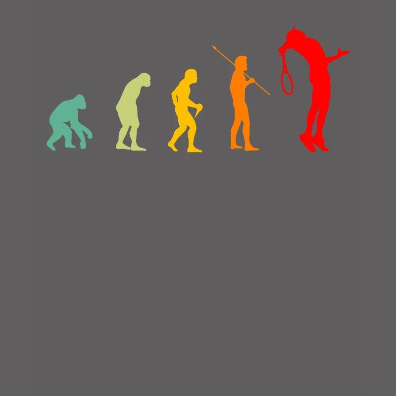 Evolution Tennisman Geschenkidee Mann