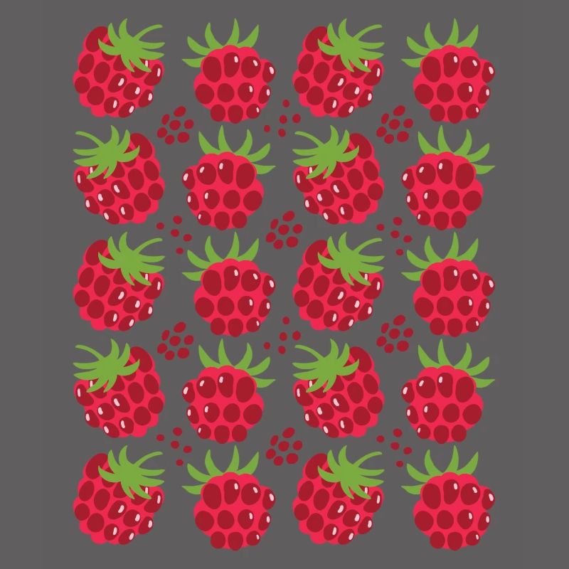 Raspberry Berries Fruit Pattern