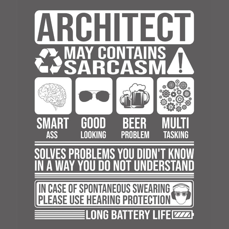 Architect Sarcasm funny Gift Architect
