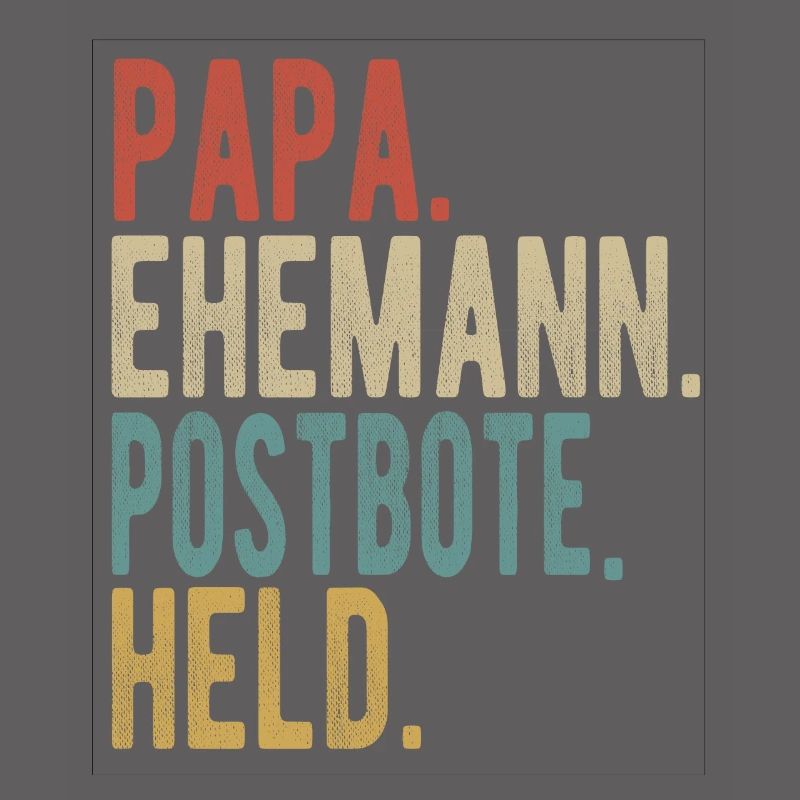 Postbote Papa Ehemann Held