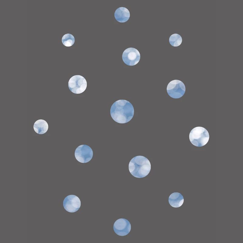 Blue Bokeh Light Points Pattern