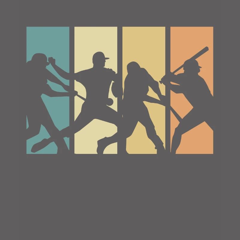 Conception de baseball rétro évolution pour