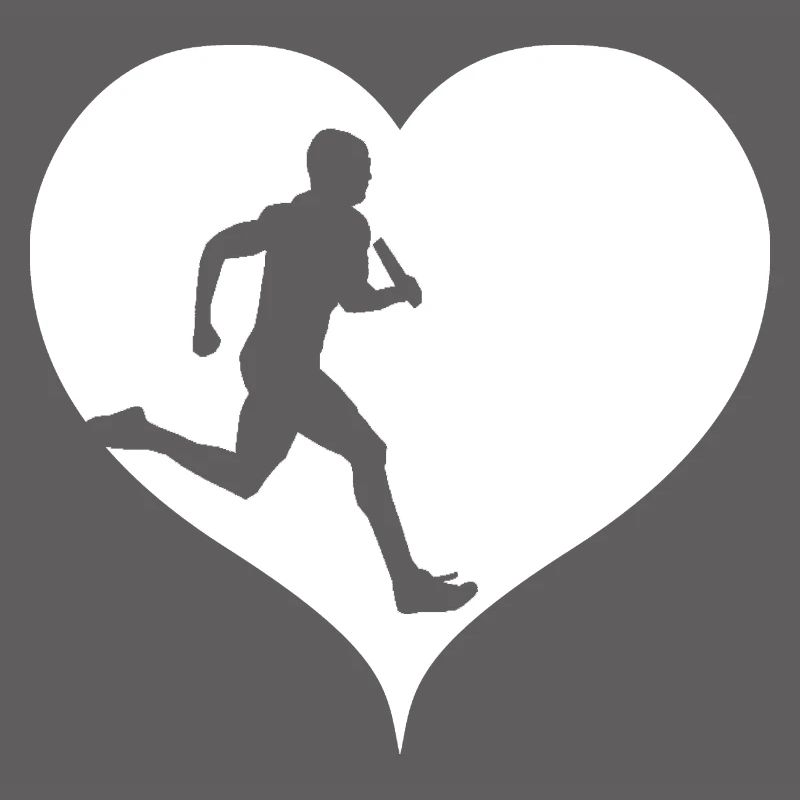 Athlétisme athlète course de relais en cours d'exécution
