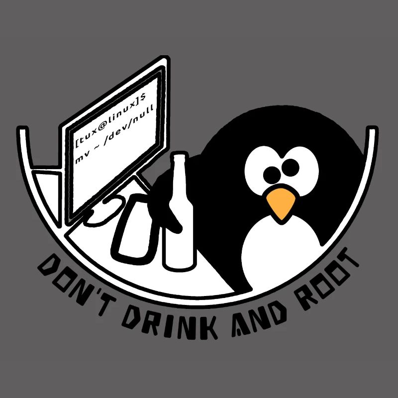Linux Tux /dev/null