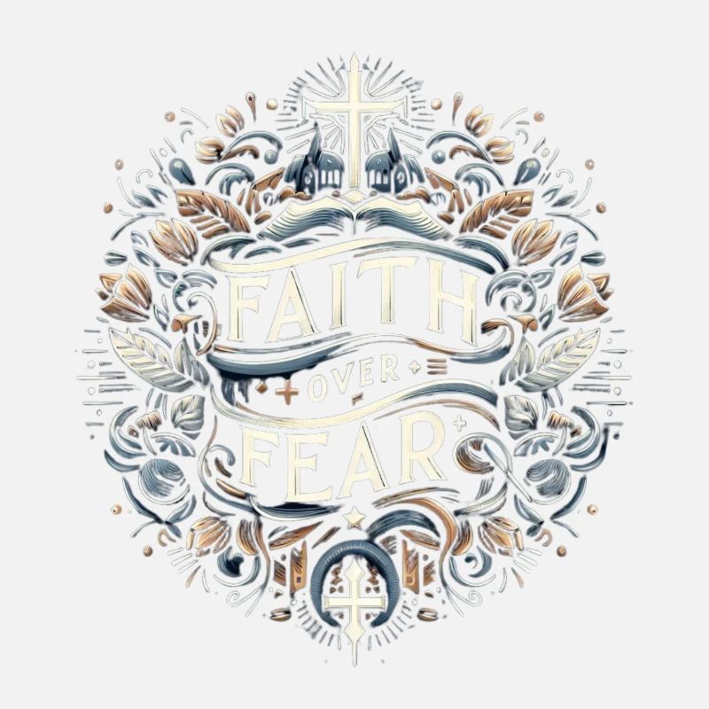 Glaube Über Angst Emblem