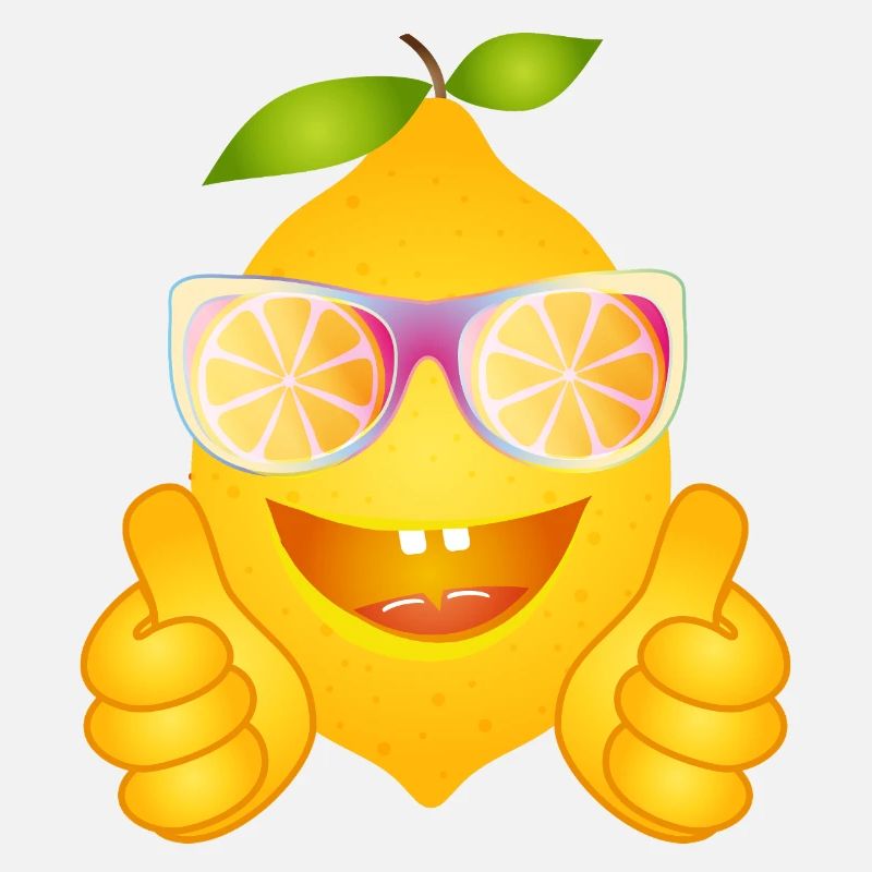 Coole Zitrone mit Sonnenbrille – Comicfrucht