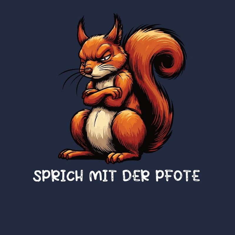 Sprich mit der Pfote Eichhörnchen Eichhorn Nager