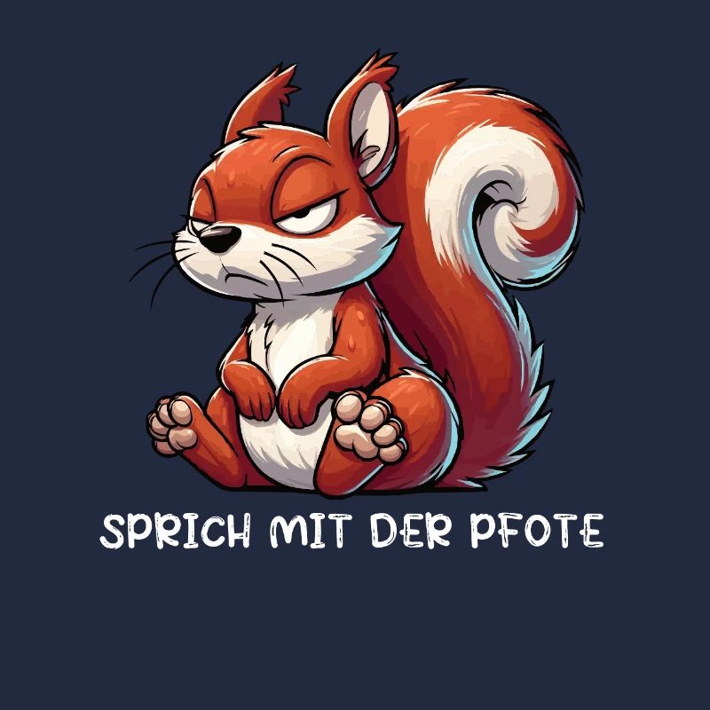 Sprich mit der Pfote Eichhörnchen Eichhorn Nager