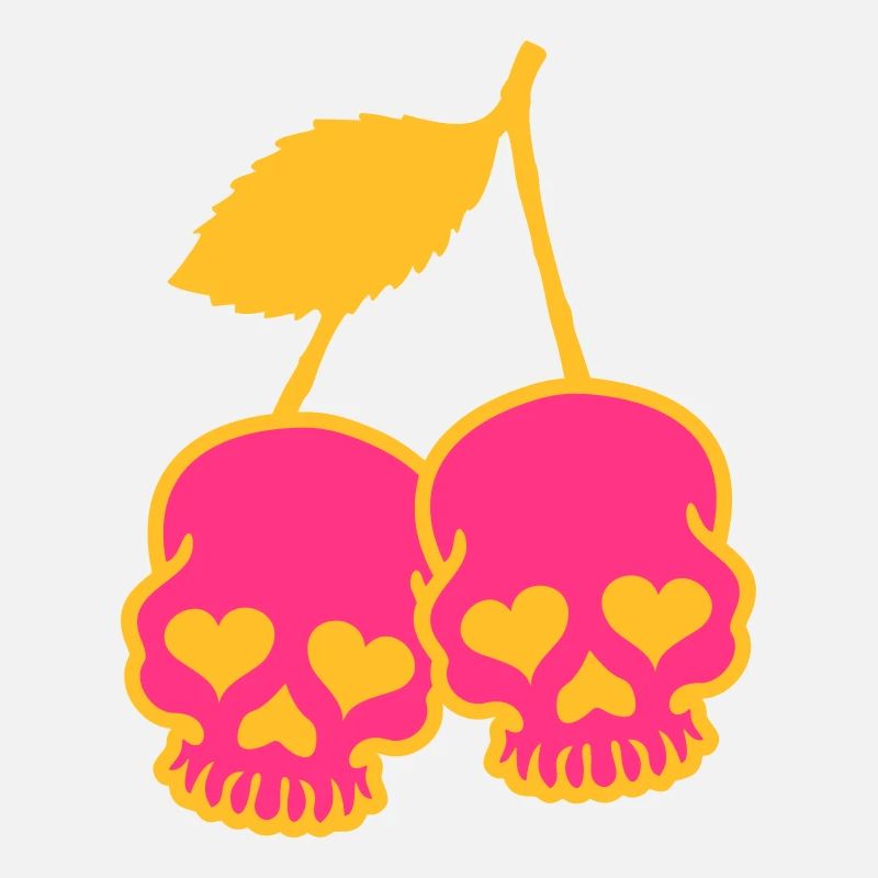 Skull & Cherry mit Herz