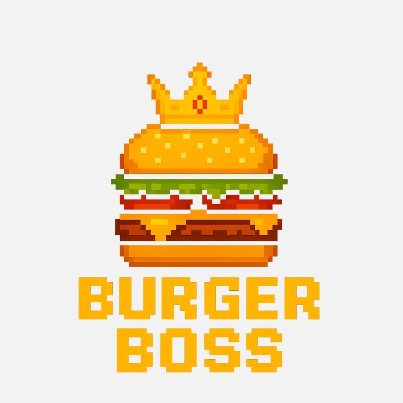 Burger Chef Pixel Burger