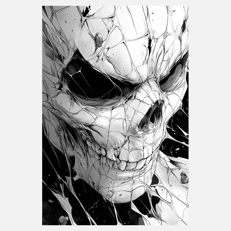 Skull Net Noir & Blanc