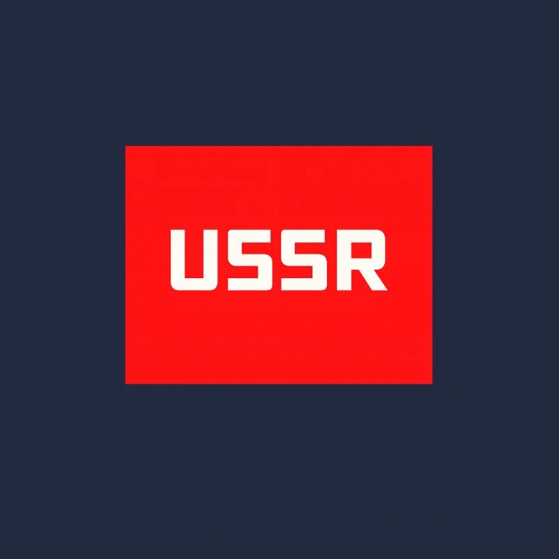 Soviet Era USSR Soviet Union CCCP Text Logo