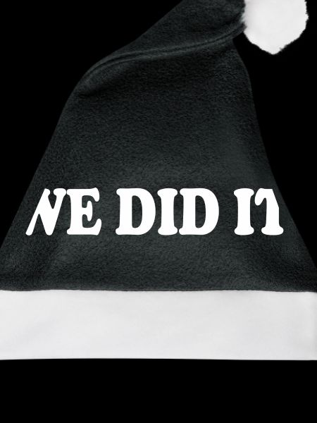 We did it