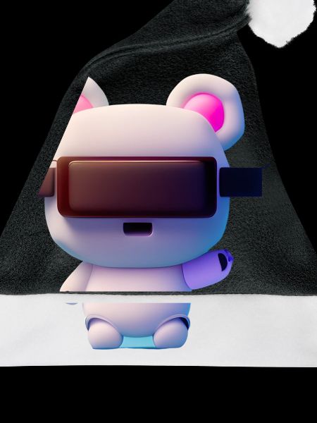 Bär mit Virtual Reality Headset