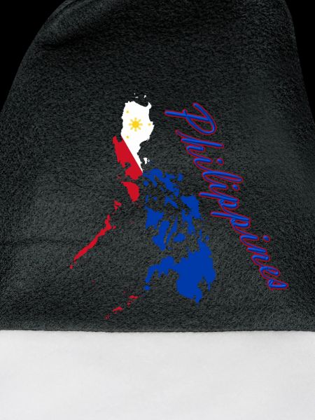 Philippinen Flaggenkarte Script