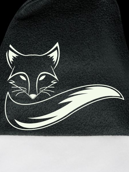 Fuchs Silhouette mit Schweif
