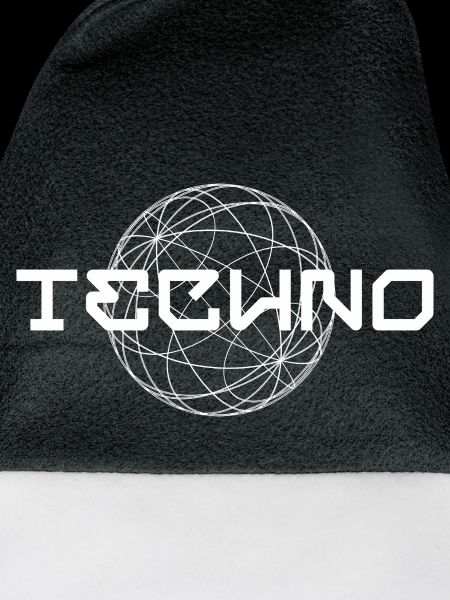 Techno-Logo-Design mit Globus