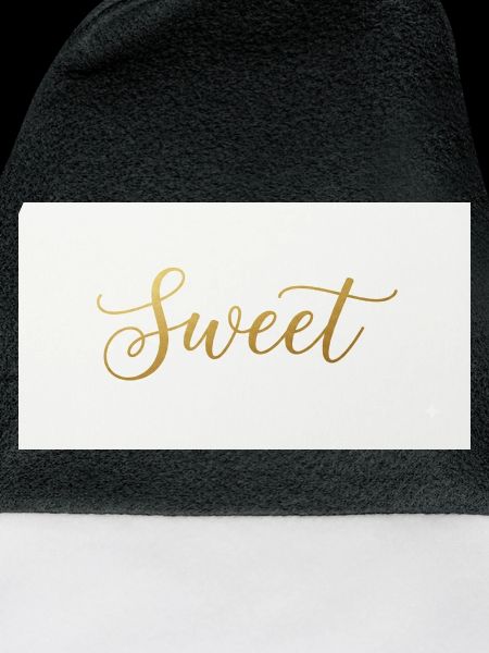 Goldene Script-Schrift Sweet