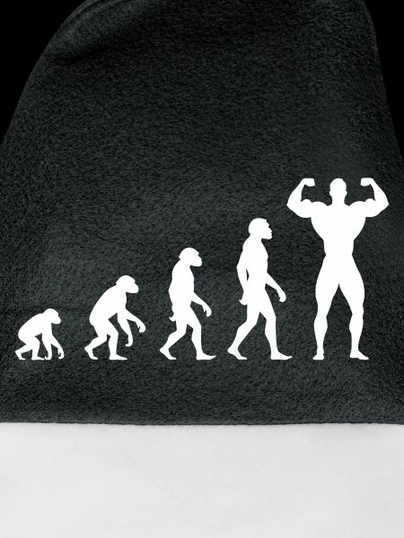 Evolution vom Urmenschen zum Muskelprotz