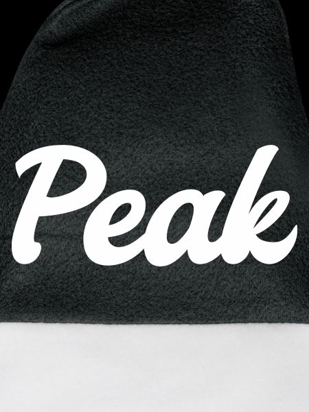 Peak Streetwear – Retro Script Design (white)