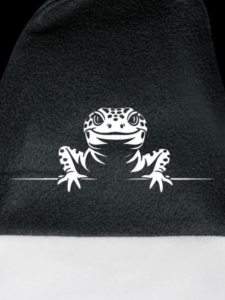 Gecko Silhouette Monochrom