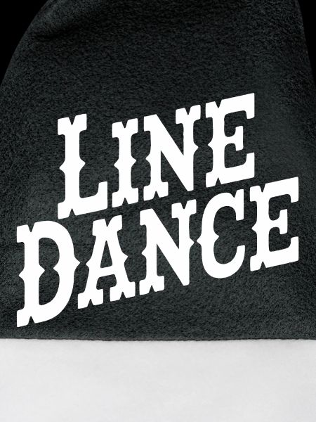 Line Dance Typografie Stil