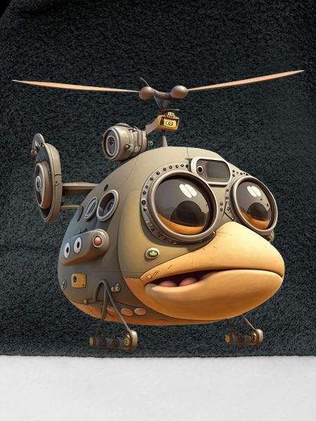 Comic Hubschrauber