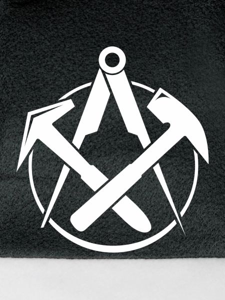 Dachdecker-Logo - Weiss
