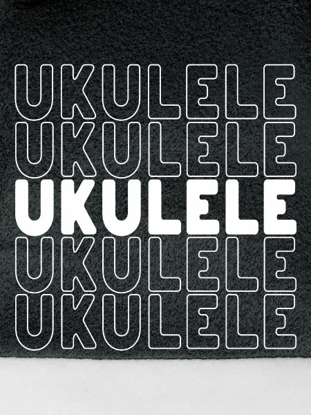 Ukulele typography