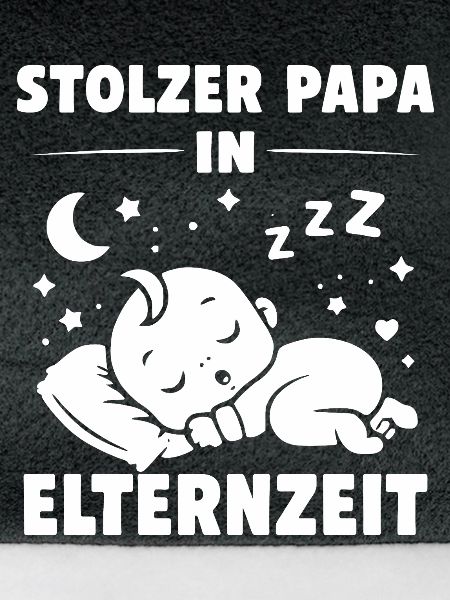 Stolzer Papa in Elternzeit