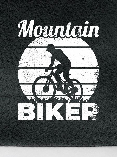 Lustiger Mountainbiker