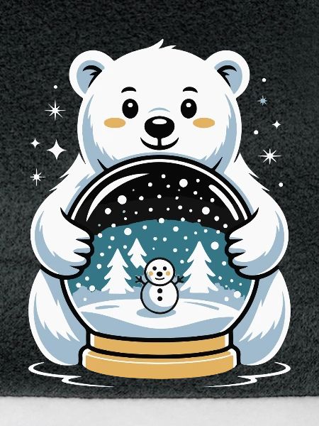 Polarbaer Schneekugel Impression