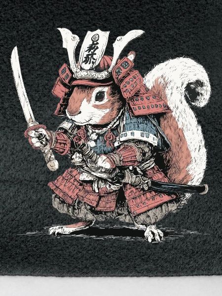 Eichhörnchen-Samurai-Rüstung