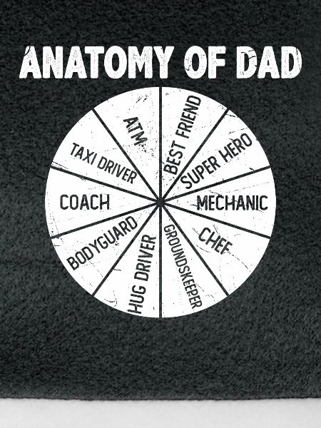 Anatomie des Dads: Spinner Design Geschenk