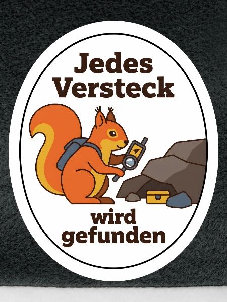 Geocaching Eichhörnchen Cache Schatz Geschenk