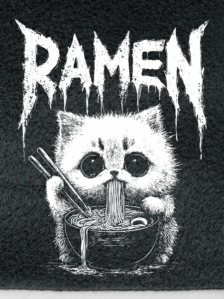 Ramen-Katze Logo-Print