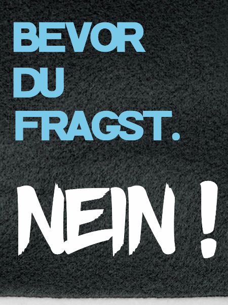 Cooler Spruch