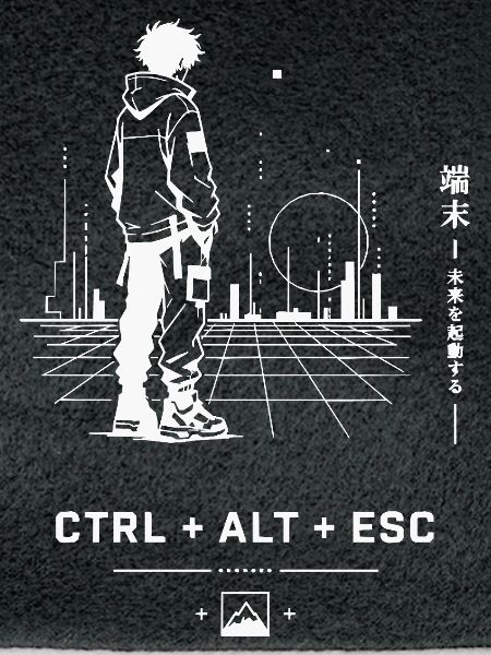 Ctrl Alt Esc Neon Skyline