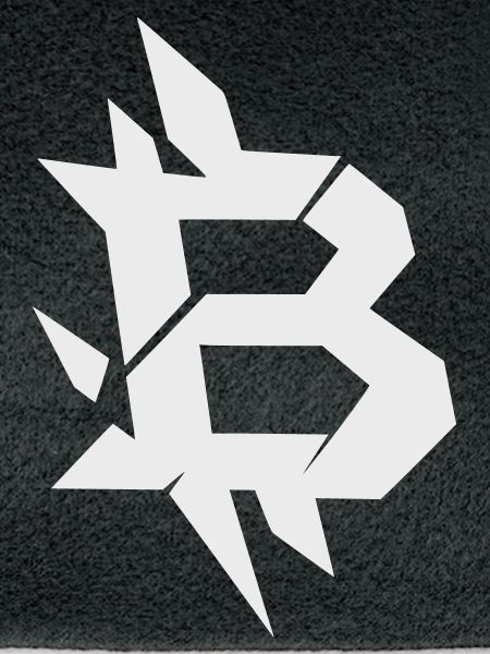 Bitcoin B kantiges Design