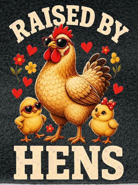 RAISED BY HENS