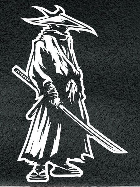 Mystischer Samurai mit Katana